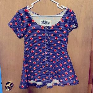 Effie’s Heart Tomato Peplum